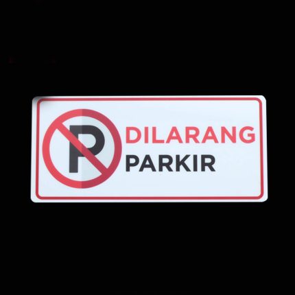 sign dilarang parkir